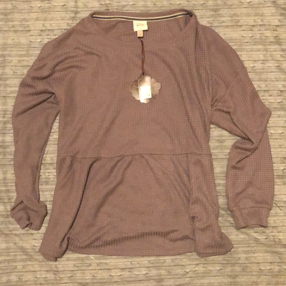 Knox Rose 2X Purple Top NWT